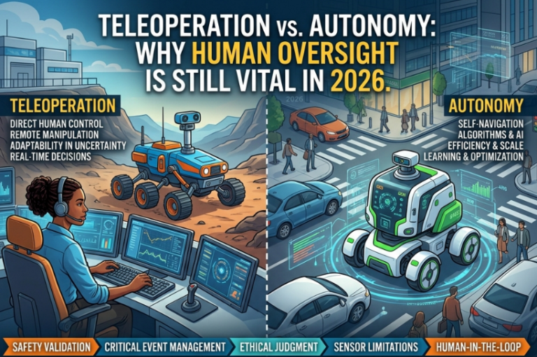 📝 Teleoperation vs. Autonomy: Why Human Oversight is Still Vital in 2026